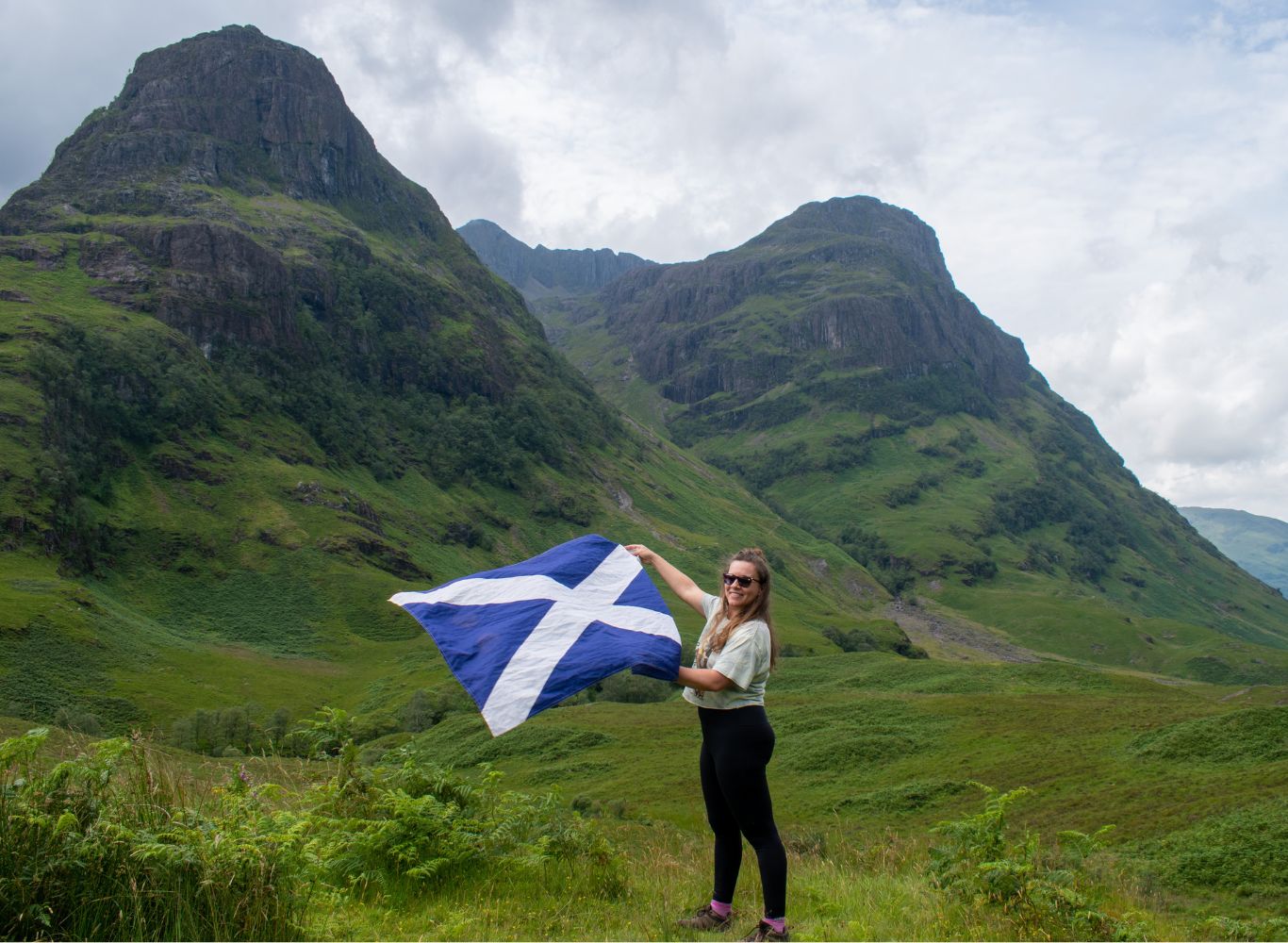 Scotland Flag - Glencoe - MacBackpackers Gallery